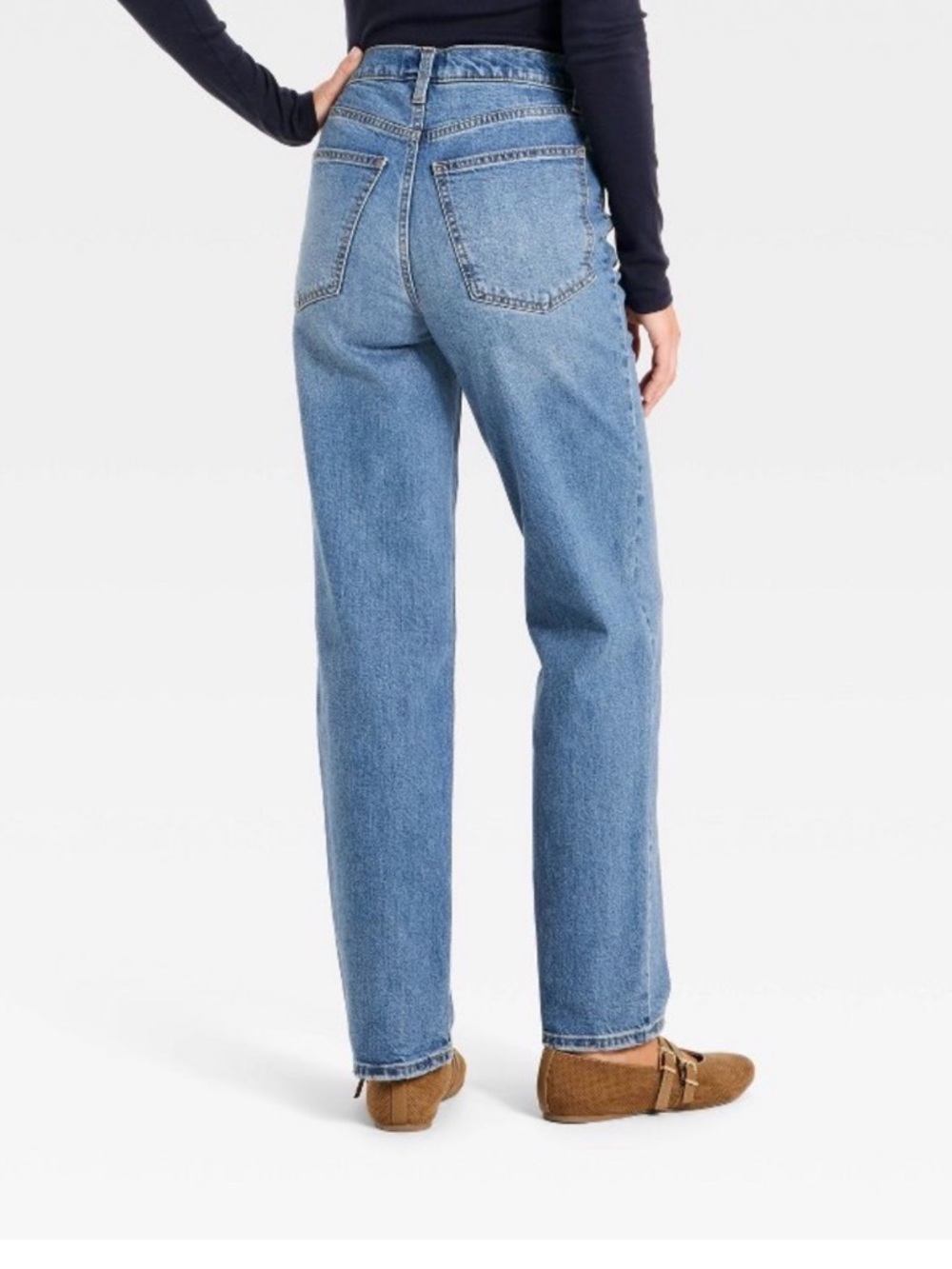 Universal Thread Light Blue Straight Leg Jeans - Picture 2 of 4